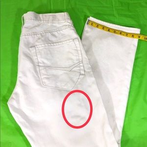EXPRESS Men’s Jeans SZ 32-30 Slim Straight Leg Whi
